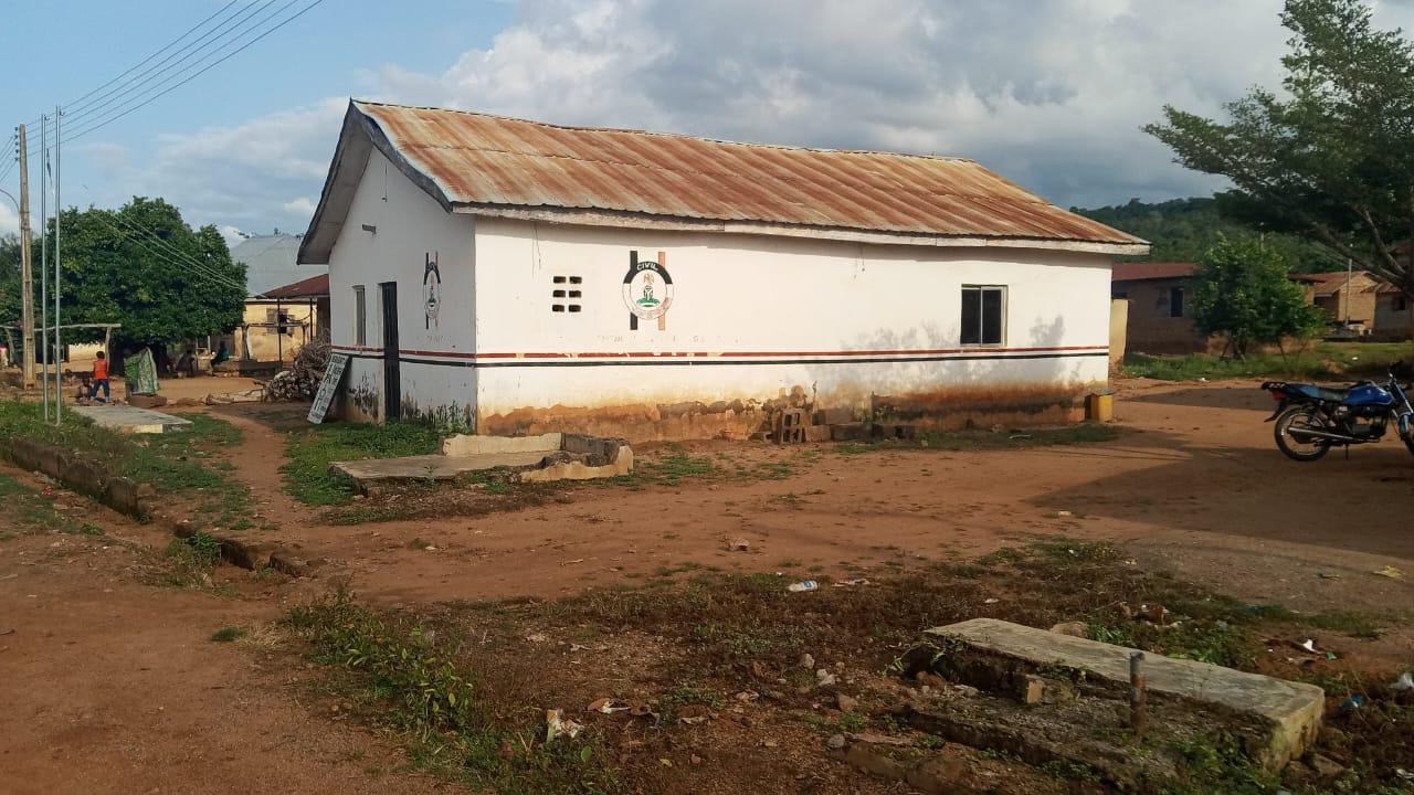 The Civil Defence office building in Takete-Ide