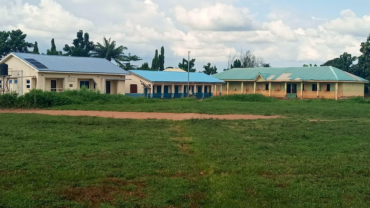 Universal Basic Education classroom buildings and compound in Takete-Ide